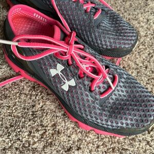Under Armour Gray and Pink Athletic Shoes